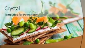  Presentation with cheese - Presentation with raw spring vegetables on crisp background and a sky blue colored foreground