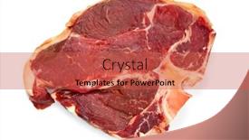  Presentation with bone - Beautiful PPT layouts featuring raw-t-bone-beef-steak backdrop and a red colored foreground