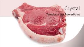  Presentation with bone - Slide set having raw t-bone background and a coral colored foreground