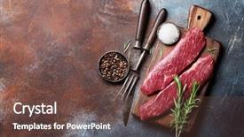  Presentation with blade - Slide set with raw top blade or denver background and a tawny brown colored foreground