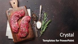  Presentation with blade - Audience pleasing slide set consisting of raw top blade or denver backdrop and a wine colored foreground