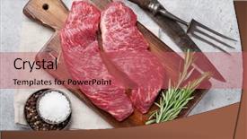  Presentation with cutting board - Cool new presentation theme with raw top blade or denver backdrop and a  colored foreground