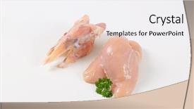  Presentation with chest x ray human - Audience pleasing theme consisting of raw turkey breasts and chest backdrop and a  colored foreground