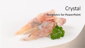  Presentation with chest x ray human - PPT theme enhanced with raw turkey chest on white background and a  colored foreground