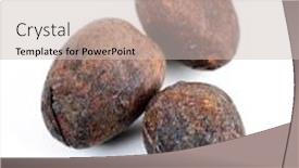  Presentation with nuts - Beautiful presentation featuring raw-unprocessed-shea-nuts-isolated backdrop and a soft green colored foreground