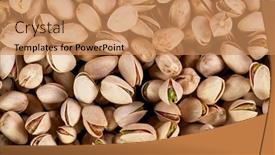  Presentation with nuts - Theme enhanced with raw-unsalted-pistachios-nuts-top background and a coral colored foreground