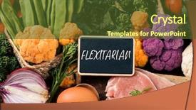  Presentation with french beans - Theme featuring raw vegetables such as cauliflower background and a tawny brown colored foreground