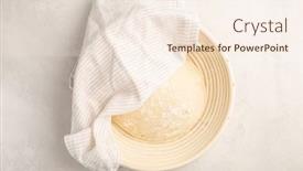  Presentation with yeast - Presentation theme enhanced with raw-yeast-dough-resting background and a cream colored foreground