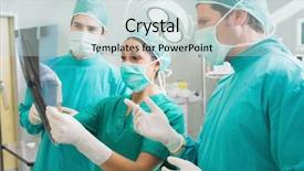  Presentation with healthcare workers - Slide deck consisting of ray in an operating theatre background and a lemonade colored foreground