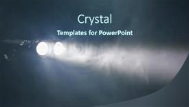  Presentation with smoke - Colorful theme enhanced with ray-of-double-pocket-flashlight backdrop and a ocean colored foreground