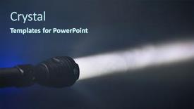  Presentation with smoke - PPT theme with ray-of-pocket-flashlight background and a tawny brown colored foreground