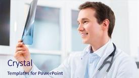  Presentation with radiology - PPT layouts with ray picture of a skull background and a  colored foreground