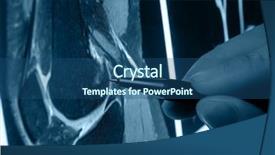  Presentation with joints - Slides with ray pictures of knee joints background and a ocean colored foreground