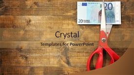  Presentation with rustic wood wooden frame - Cool new presentation theme with rayment reform - scissors cuts euro banknote backdrop and a  colored foreground