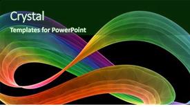  Presentation with high quality - Colorful PPT layouts enhanced with colorful twirl rays - multicolored abstraction over black backdrop and a forest green colored foreground