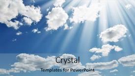  Presentation with sky sun - PPT layouts enhanced with rays heaven - sun on blue sky background and a light blue colored foreground