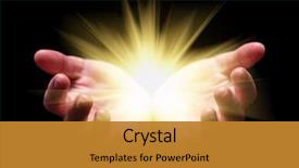  Presentation with divine - Colorful PPT theme enhanced with rays or beams expanding religion backdrop and a gold colored foreground