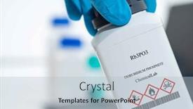  Presentation with chemical plastic - Slides consisting of rb3po3-trirubidium-phosphite-cas-chemical background and a light blue colored foreground
