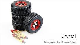  Presentation with car - Slides having molecule - businessman holding steering wheel background and a teal colored foreground