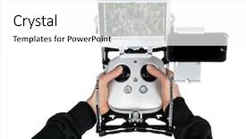  Presentation with pilot - Theme featuring rc drone pilot with transmitter background and a white colored foreground