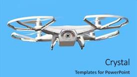  Presentation with aerial - Slide deck featuring rc plane - eye on the sky drone background and a light blue colored foreground