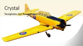  Presentation with harvard - Audience pleasing presentation theme consisting of rc plane - harvard replica radio control aircraft backdrop and a blonde colored foreground