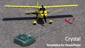  Presentation with electric motor - Amazing slides having rc plane - homemade radio control aircraft backdrop and a gray colored foreground