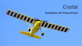  Presentation with motor - Theme consisting of rc plane - homemade radio control aircraft background and a light blue colored foreground