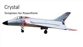  Presentation with jet plane - Presentation design having rc plane - radio controlled model background and a white colored foreground