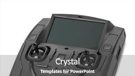  Presentation with radio workshops - Beautiful slide deck featuring rc plane - radio remote control for drone backdrop and a dark gray colored foreground