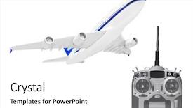  Presentation with radio - Slide deck consisting of rc plane and radio remote background and a white colored foreground