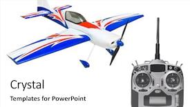  Presentation with control - Cool new presentation theme with rc plane and radio remote backdrop and a white colored foreground