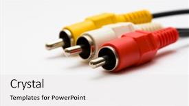  Presentation with kelani cables - Cool new presentation design with rcra - rca cables backdrop and a white colored foreground