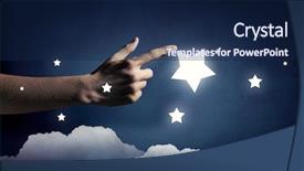  Presentation with north star kentucky - Amazing PPT layouts having reach and touch the star backdrop and a navy blue colored foreground