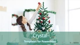  Presentation with star red - Presentation theme having reach stars - little girl in white jumper background and a ocean colored foreground