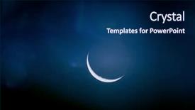  Presentation with moon - Slides enhanced with reach stars - moon background and a navy blue colored foreground