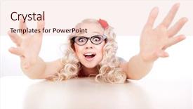  Presentation with target - Presentation design featuring reach target - grabbing all background and a lemonade colored foreground