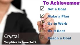  Presentation with step - Presentation theme having reaching goal - asian business woman writing step background and a dark gray colored foreground