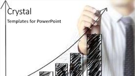  Presentation with target - PPT theme enhanced with reaching goal - business man writing over target background and a white colored foreground