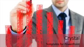  Presentation with writing - Theme having reaching goal - business man writing background and a red colored foreground