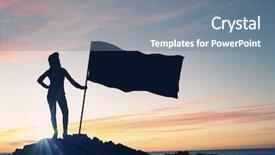  Presentation with free - PPT theme consisting of reaching goal - young and free background and a seafoam green colored foreground