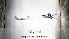  Presentation with road - PPT theme having reaching goal together - young woman in dress background and a white colored foreground