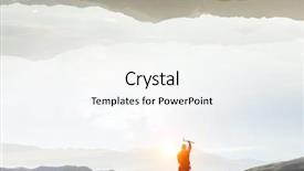  Presentation with summit - Audience pleasing PPT layouts consisting of reaching the top mixed media backdrop and a white colored foreground