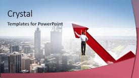  Presentation with success - Amazing PPT layouts having reaching the top of success backdrop and a light blue colored foreground