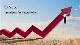  Presentation with success - Amazing presentation theme having reaching the top of success backdrop and a light blue colored foreground