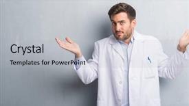  Presentation with professional - Slides having reaction engineering - handsome young professional man background and a  colored foreground