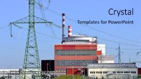  Presentation with nuclear reactor - Colorful slides enhanced with reactor of nuclear power plant backdrop and a light blue colored foreground