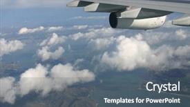  Presentation with reactor - Slide deck having reactor plane - aerial view of san francisco background and a  colored foreground