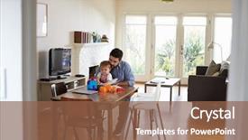  Presentation with table meal plan for osteotphorosis - Beautiful PPT theme featuring table and plays with baby backdrop and a  colored foreground