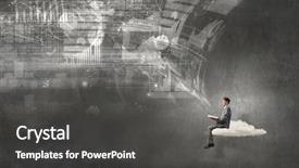  Presentation with mind - Beautiful slides featuring read-to-broaden-your-mind backdrop and a dark gray colored foreground